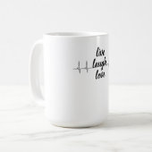 Minimalistische Hartlijn Koffiemok (Voorkant links)