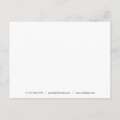 Minimalistische Hartscript Bedankje Zakelijk Briefkaart (Achterkant)