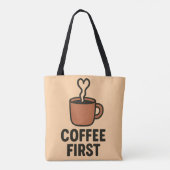 Minimalistische hartstoomtasontwerp tote bag (Achterkant)