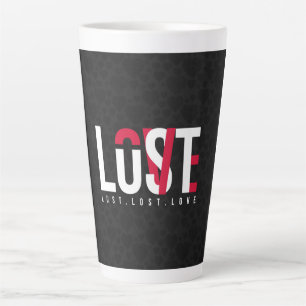 Minimalistische Heart Streetwear Tumbler - Urban " Latte Mok