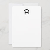 Minimalistische Held Housing Initiative Notecard Kaart (Voorkant)