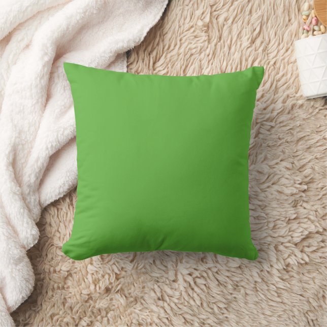 Minimalistische heldere effen appelgroene accent kussen (Deken)