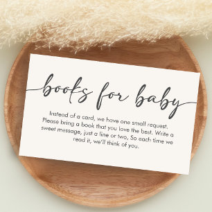 Minimalistische 'Hello Baby' babyboeken voor babyb Informatiekaartje