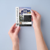 Minimalistische Hello Neighbor Makelaar Introducti Flyer (Hand)