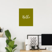 Minimalistische 'Hello' Poster (Thuiskantoor)