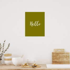 Minimalistische 'Hello' Poster