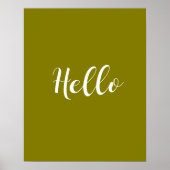 Minimalistische 'Hello' Poster (Voorkant)