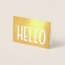 Minimalistische Hello Simple Modern Glam Vouwnotit