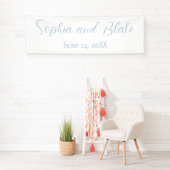 Minimalistische Hemelbruiloft Spandoek (Insitu)
