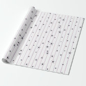 Minimalistische Hemelsterren Inpakpapier (Uitgerold)