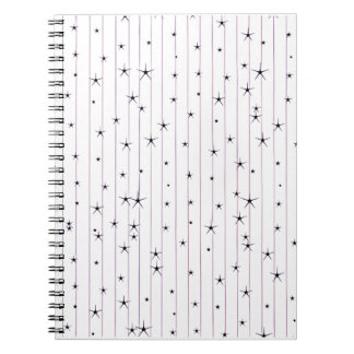 Minimalistische Hemelsterren Spiraal Notebook Notitieboek