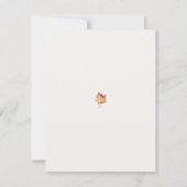 Minimalistische Herfst Border Thanksgiving Uitnodi Kaart (Achterkant)