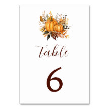 Minimalistische herfst bruiloft pompoen uitnodigin