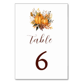 Minimalistische herfst bruiloft pompoen uitnodigin kaart