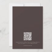 Minimalistische herfst bruine aardse script foto b save the date (Achterkant)