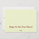 Minimalistische Herfst Family Reunion Custom Kaart (Achterkant)