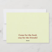 Minimalistische Herfst Friendsgiving Custom Kaart (Achterkant)