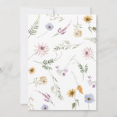 Minimalistische Herfst in liefde bruids doucheuitn Kaart (Achterkant)