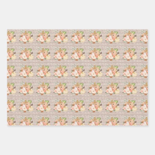 Minimalistische herfst pompoen Roos gouden glitter Inpakpapier Vel (Voorkant 3)