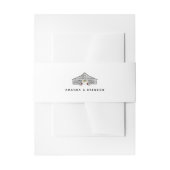 Minimalistische Herfst Schuur Bruiloft Uitnodigingen Wikkel (Voorkant Voorbeeld)