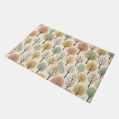Minimalistische Herfst Tree Pattern Pastel Herfstb Deurmat (Schuin)
