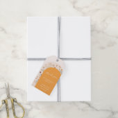 Minimalistische Herfst Wildflower Arch Baby shower Cadeaulabel (Met Touw)