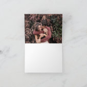 Minimalistische herfstblad binnenfoto bedankkaart (Binnen)