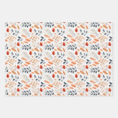 Minimalistische herfstbladeren - Autumn Elegance Inpakpapier Vel (Voorkant 3)