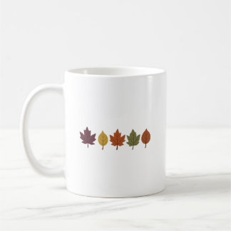 Minimalistische herfstbladeren keramische koffiemo koffiemok