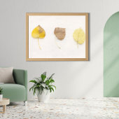Minimalistische herfstbladeren Kunstprint – Neutra Poster