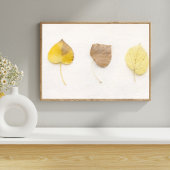 Minimalistische herfstbladeren Kunstprint – Neutra Poster
