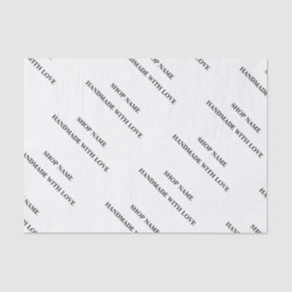 Minimalistische Herhalende Custom Shop Naam Logo T Tissuepapier