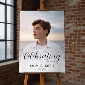 Minimalistische Herinneringsfoto Maatwerk Viering  Poster