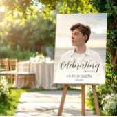 Minimalistische Herinneringsfoto Maatwerk Viering  Poster