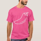 minimalistische hete peper t-shirt (Voorkant)