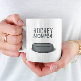 Minimalistische hockeymoeder gepersonaliseerd koffiemok