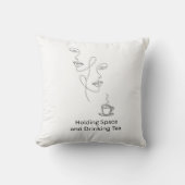Minimalistische Holding Space Thee Therapie Kussen (Voorkant)