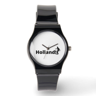 Minimalistische Holland Silhouette Sportieve Trots Horloge