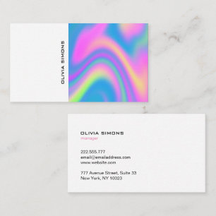 Minimalistische holografische Visitekaartjes