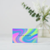 Minimalistische holografische Visitekaartjes (Staand voorkant)