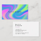 Minimalistische holografische Visitekaartjes (Voorkant / Achterkant)
