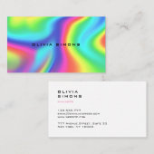 Minimalistische holografische Visitekaartjes (Voorkant / Achterkant)