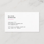 Minimalistische holografische Visitekaartjes (Achterkant)