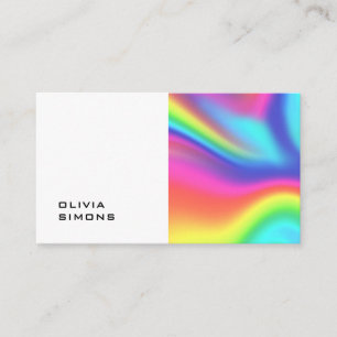 Minimalistische holografische Visitekaartjes
