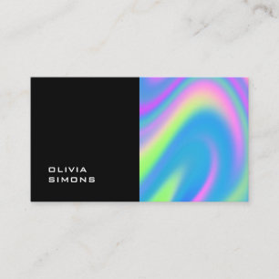 Minimalistische holografische visitekaartjes
