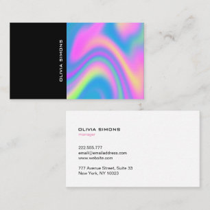 Minimalistische holografische Visitekaartjes