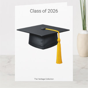Minimalistische hond afstudeerkaart klas van 2026  kaart