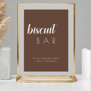 Minimalistische hond behandelen gunst koekje bar b reclamebord met voetstuk