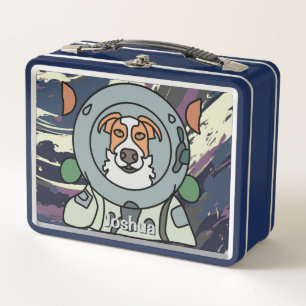 Minimalistische hond in de ruimte Grappig & Scha