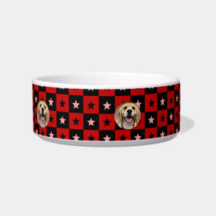Minimalistische Hond Mama Hond Papa Nieuwe Kat Voerbakje
